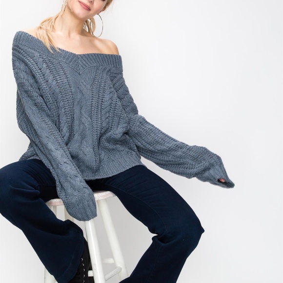 OVERSIZED KNIT SWEATER *womens women new sweaters - Picture 2 of 4